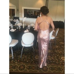 Rose Gold Prom Dress